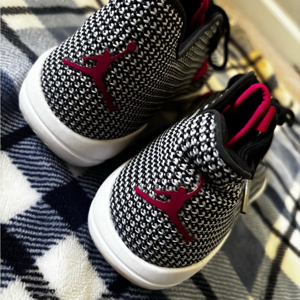 Jordan Black and White Sneakers with Sporty Design